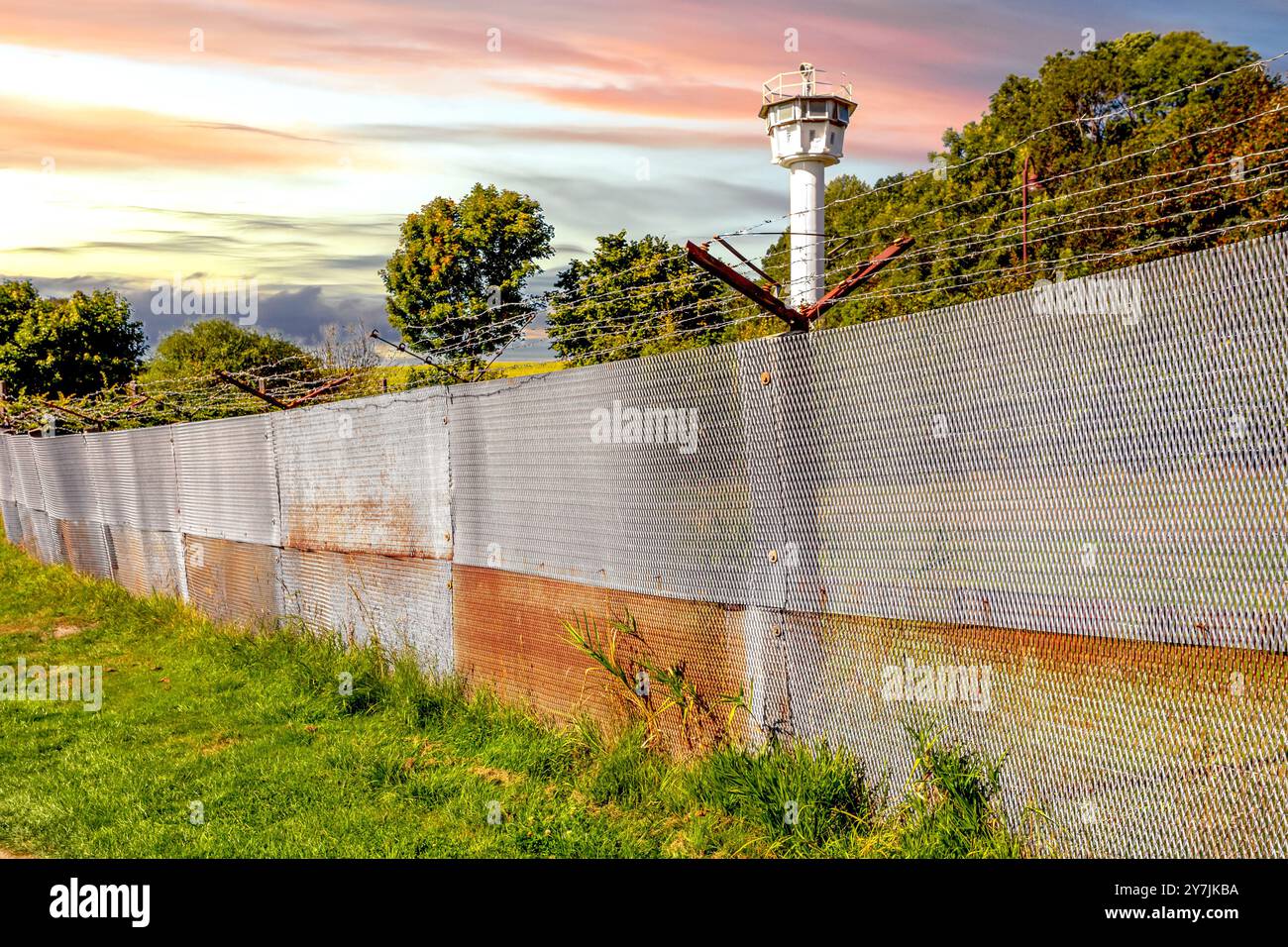 Innerdeutsche Grenze Moedlareuth, Deutschland Stockfoto