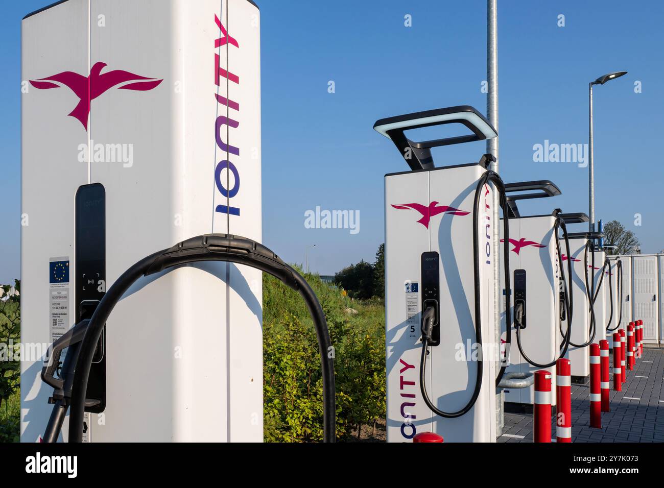 IONITY-Ladestation für Elektrofahrzeuge Stockfoto