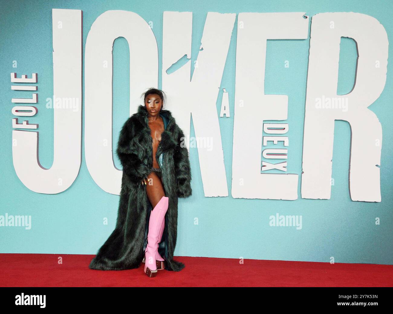 Bree Runway bei der britischen Filmpremiere „Joker: Folie a Deux“, Cineworld Leicester Square, Leicester Square, am Mittwoch, den 25. September 2024 in London, eng Stockfoto