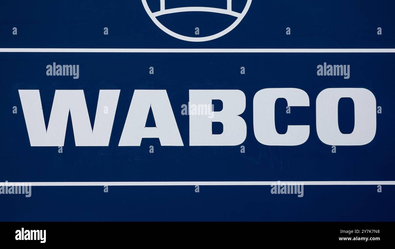 Kloten, Schweiz, 22. Juli 2023: WABCO-Logo. (Foto: Andreas Haas/dieBildmanufaktur) Stockfoto