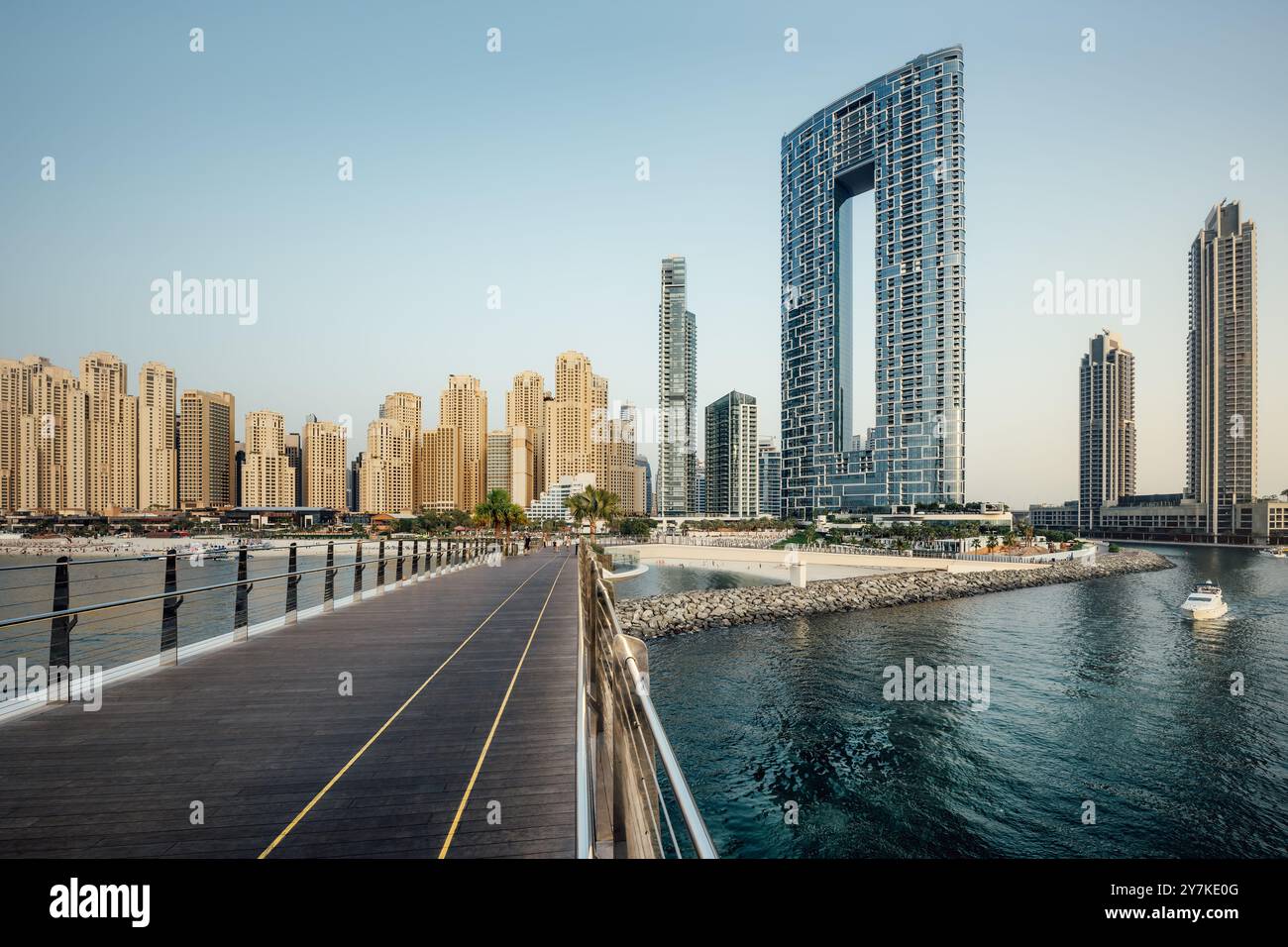 Die Skyline von jumeirah Beach, dubai Stockfoto