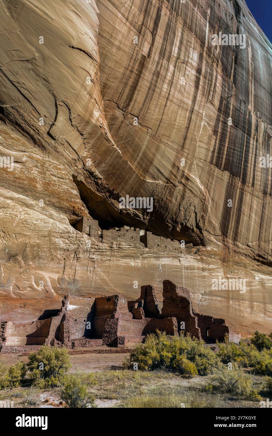 White House Ruin, Canyon de Chelly National Monument, AZ Stockfoto