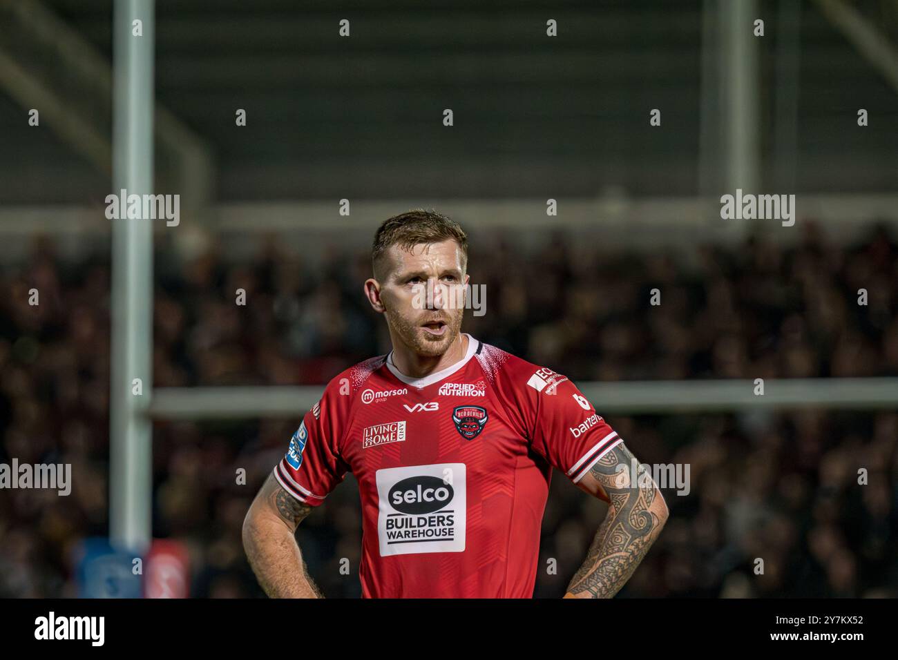 Marc Sneyd spielte für Salford Red Devils im Play-off gegen Leigh der Super League im Salford Community Stadium, Salford, Großbritannien, 27.09.2024 Stockfoto