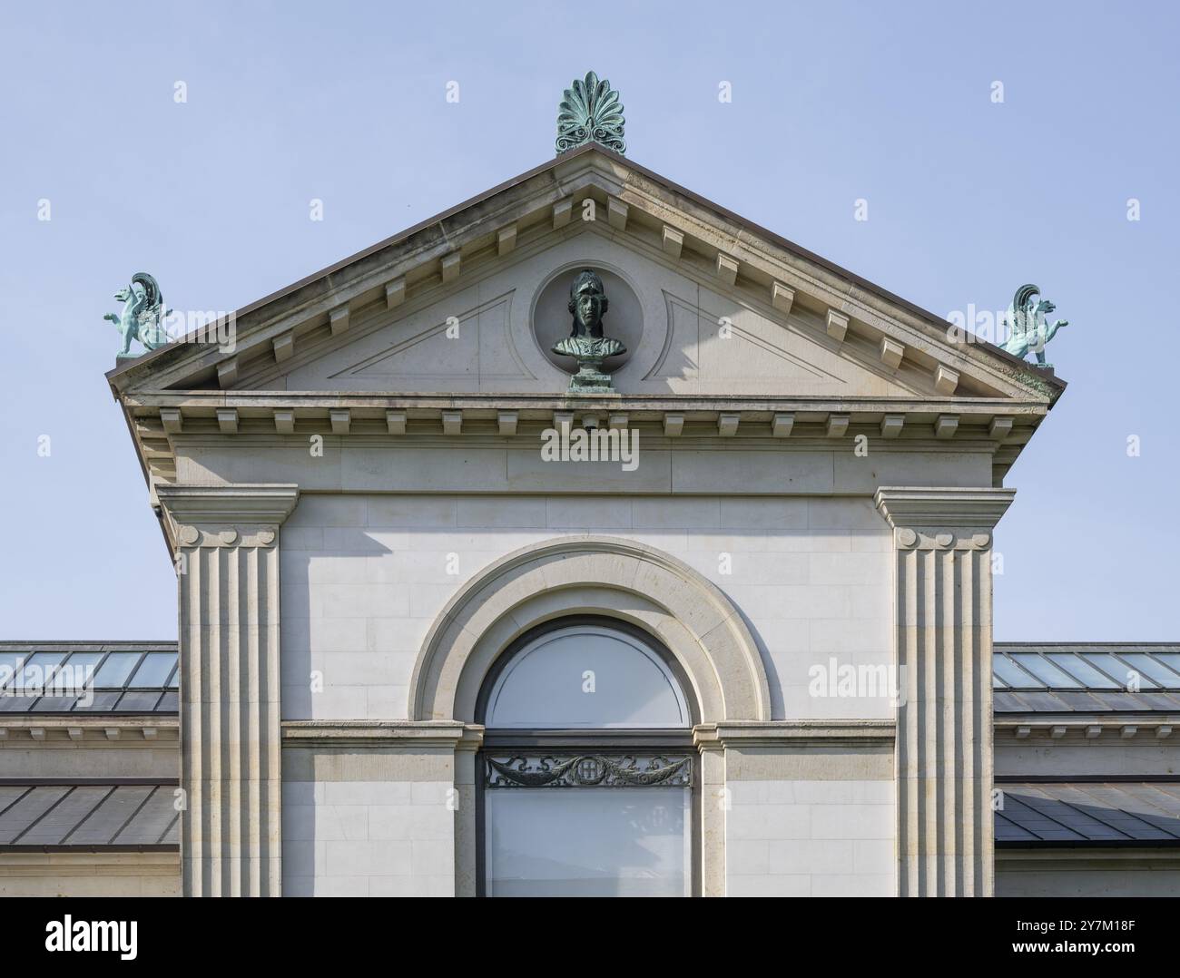 Baudetail Sammlung Hirschsprung oder den Hirschsprungske Samling, Museum der Schönen Künste, mit dänischer Kunst aus dem 19. Und 20. Jahrhundert, Archit Stockfoto