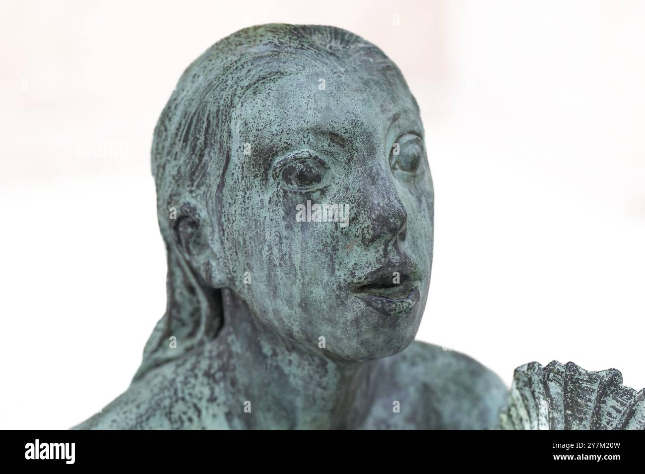 Bronzeskulptur, Meerjungfrau, Staatliches Kunstmuseum, Statens Museum for Kunst, SMK, Nationalgalerie, Kopenhagen, Dänemark, Europa Stockfoto