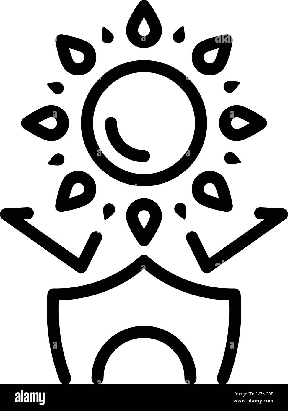 Symbol für Schutz, uv-Schutz Stock Vektor