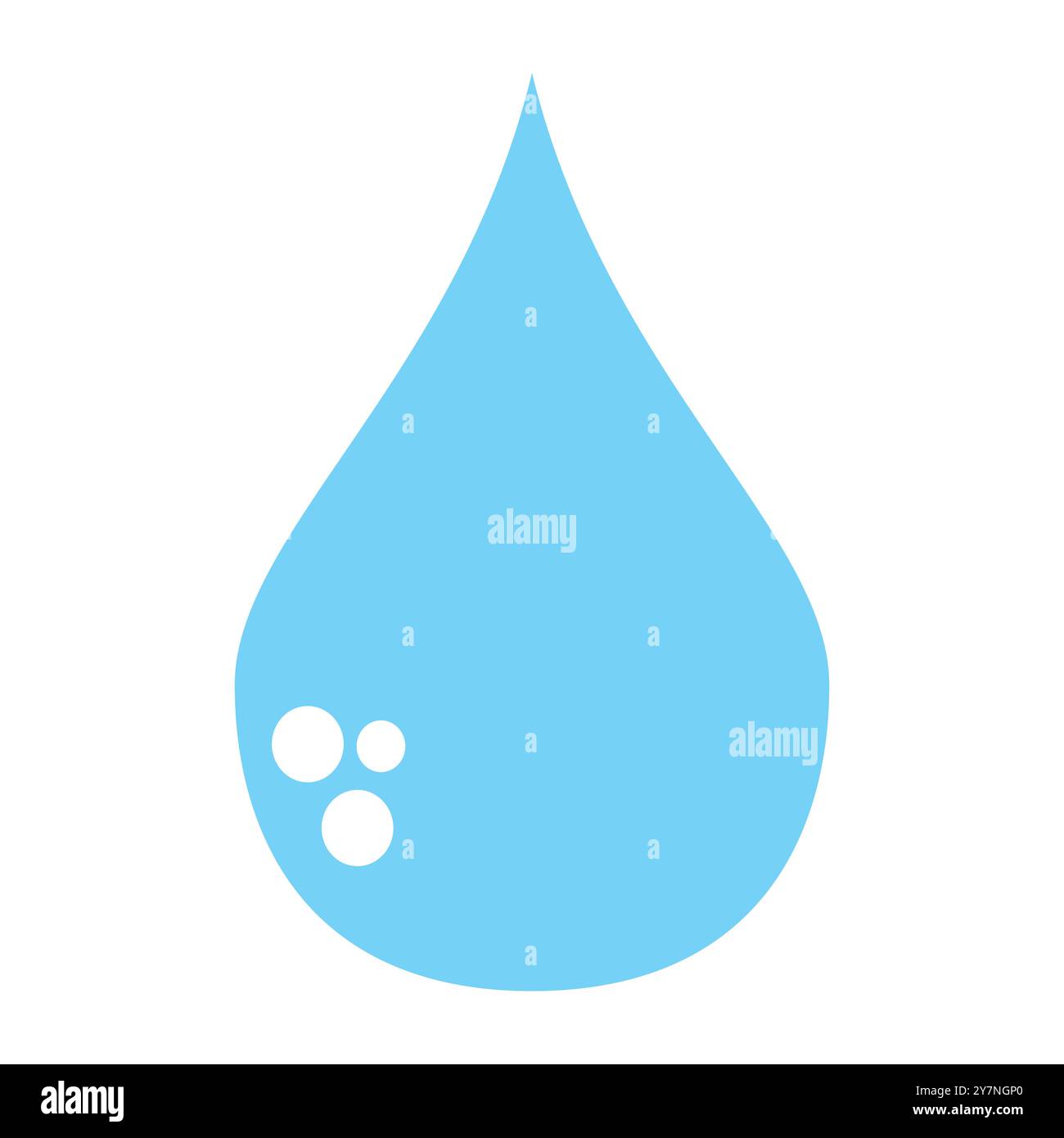 Wassertropfensymbol. Wasser-, Blut-, Öl- oder Benzintropfen oder Tropfen flaches Vektorsymbol für Apps und Websites Stock Vektor