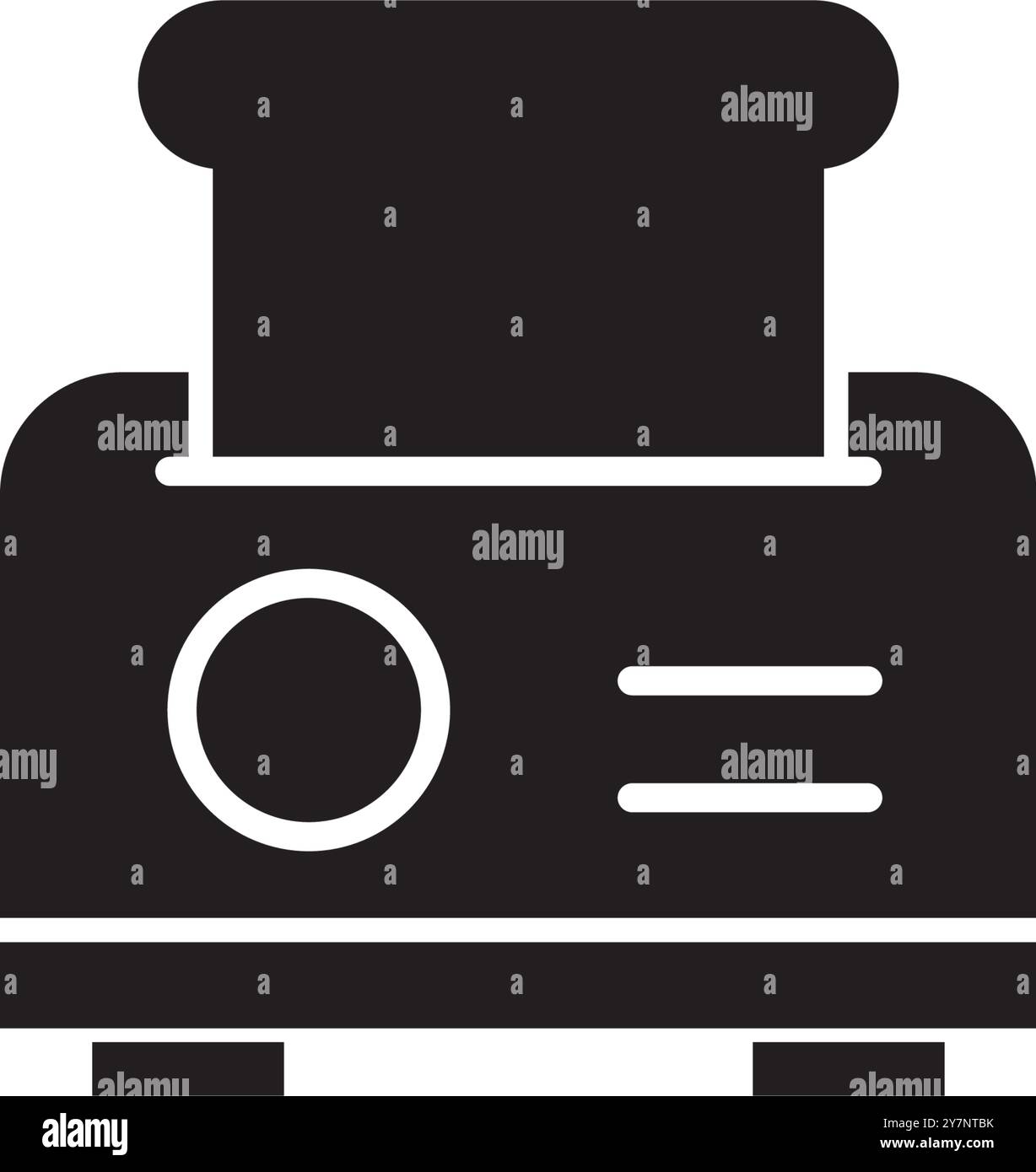 Toaster Icon Vektor Illustration Logo Design Stock Vektor