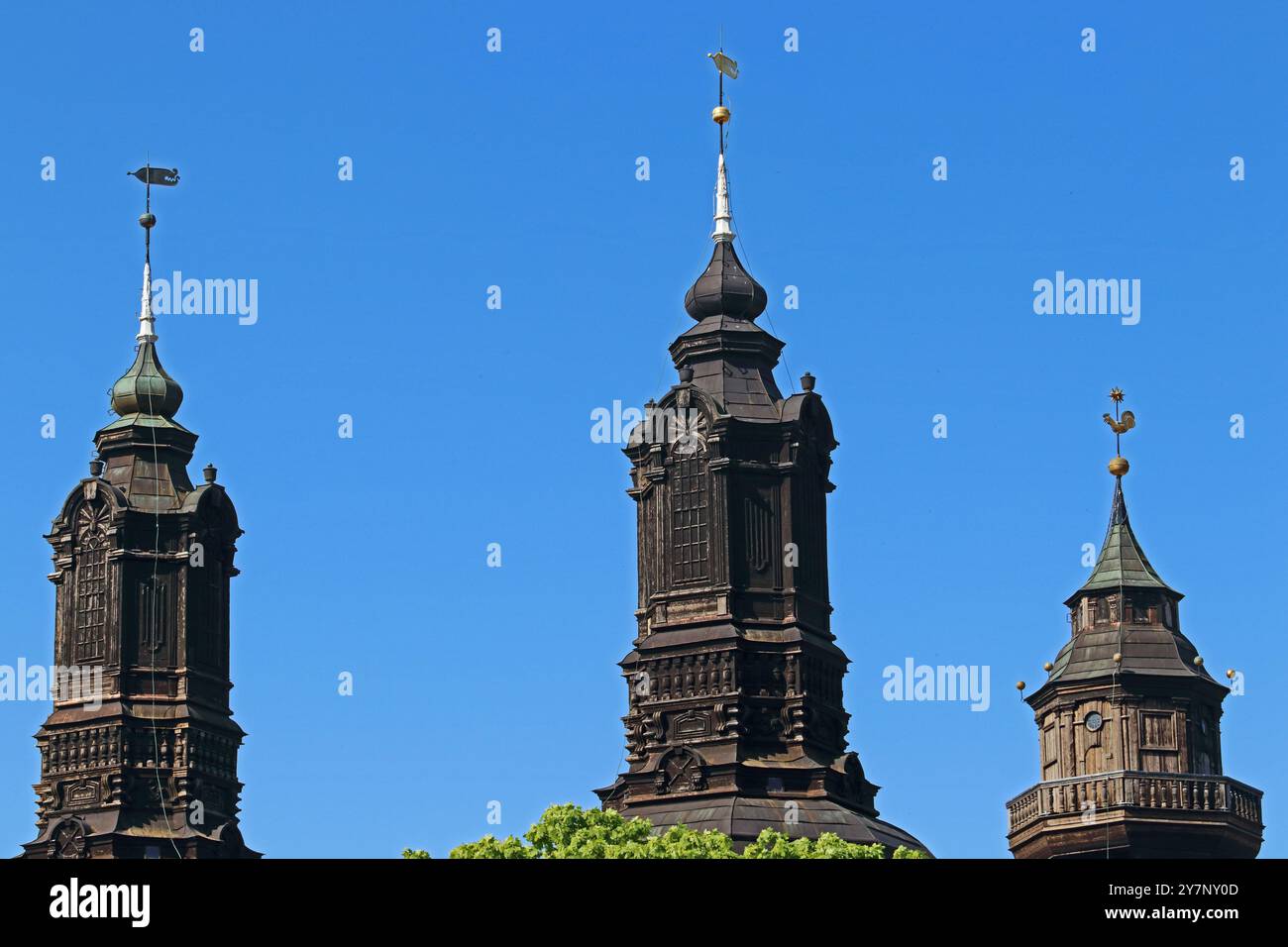 Türme der Kathedrale, Visby, Gotland, Schweden Stockfoto