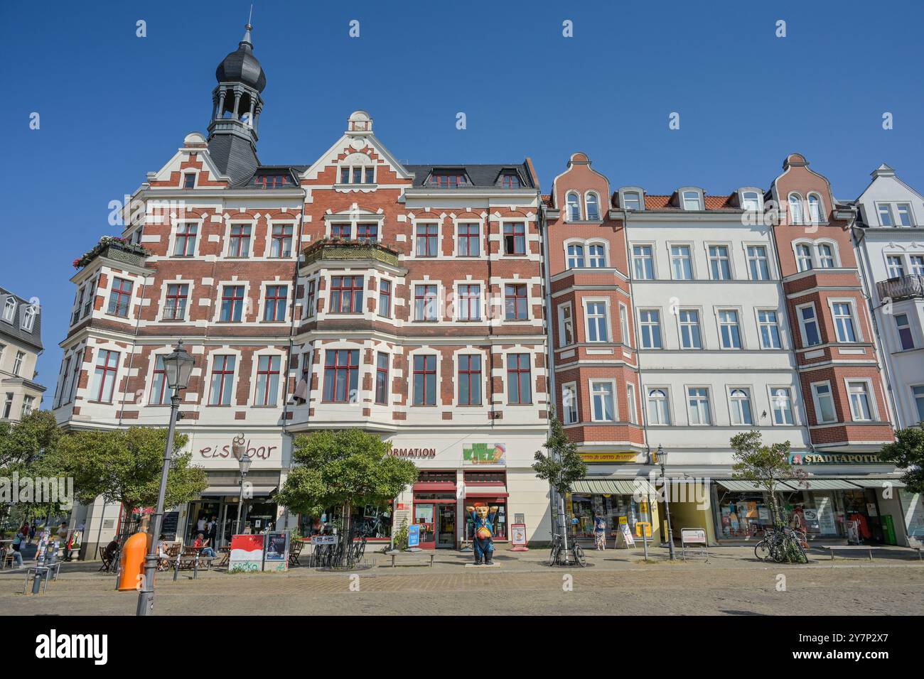 Altbauten, Grünstraße, Alt-Köpenick, Altstadt, Köpenick, Treptow-Köpenick, Berlin, Deutschland, Altbauten, Altstadt, Deutschland Stockfoto