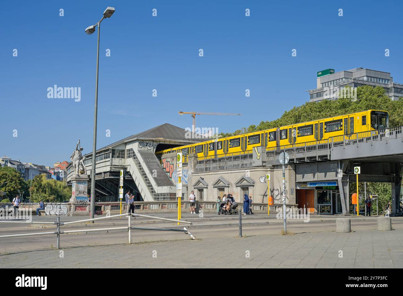 U-Bahnstation U1, Hallesches Tor, Kreuzberg, Berlin, Deutschland, U-Bahnhof, Deutschland Stockfoto