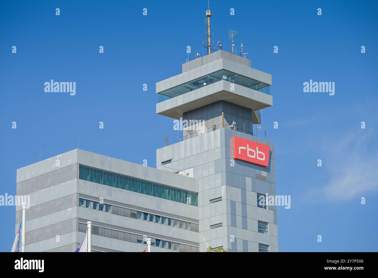 RBB, Hochhaus, Rundfunk Berlin Brandenburg, Masurenallee, Charlottenburg, Berlin, Deutschland, Hochhaus, Sendezentrum, Deutschland Stockfoto