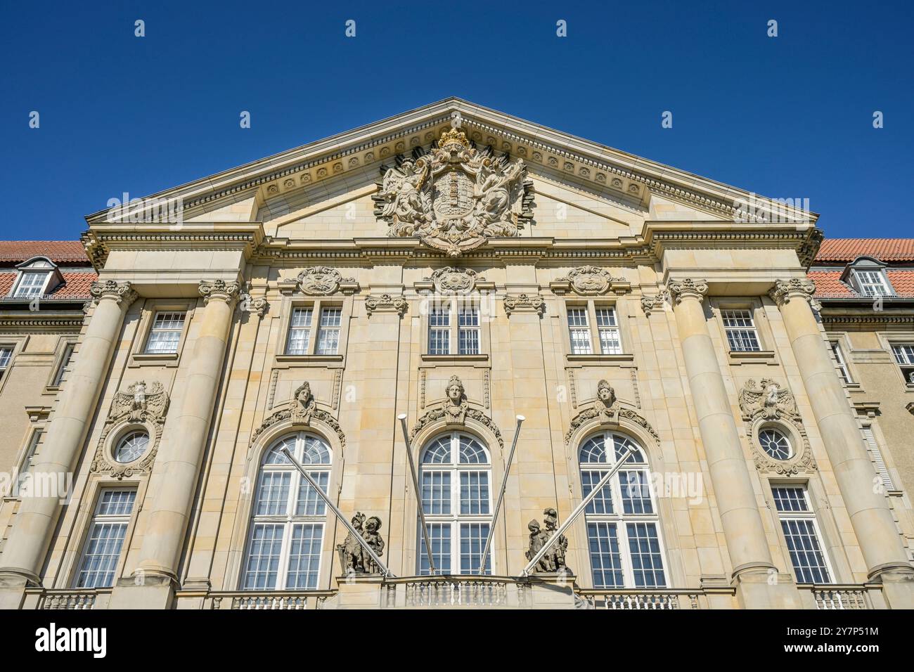 Wappen, Kammergericht, Kleistpark, Elßholzstraße, Schöneberg, Berlin, Deutschland, Wappen, Deutschland Stockfoto