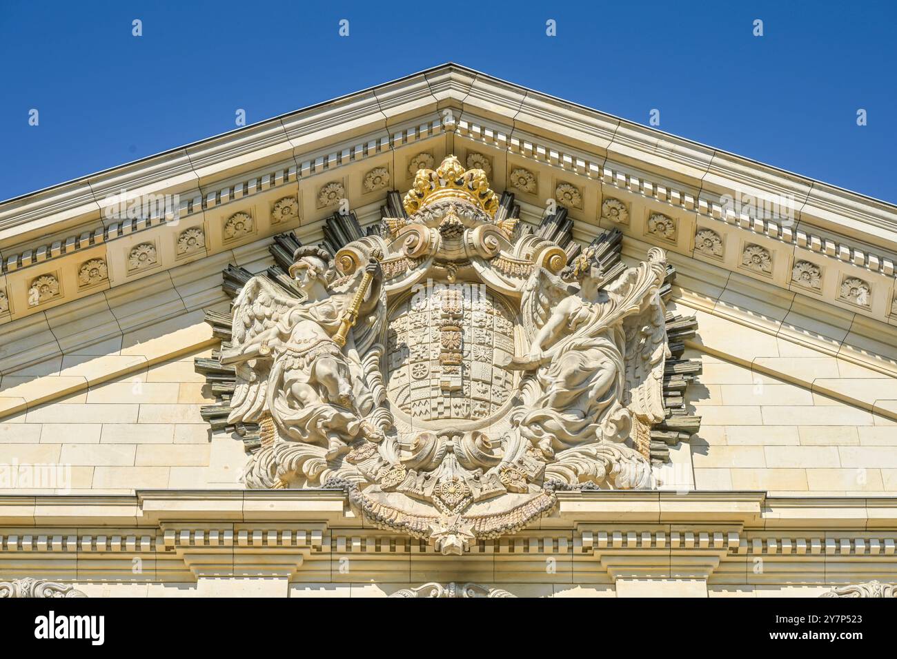 Wappen, Kammergericht, Kleistpark, Elßholzstraße, Schöneberg, Berlin, Deutschland, Wappen, Deutschland Stockfoto