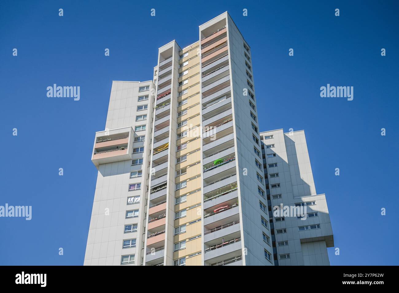 Wohnhochhaus ideal, Fritz-Erler-Allee 120, Gropiusstadt, Neukölln, Berlin, Deutschland, Wohnhochhaus Ideal, Deutschland Stockfoto
