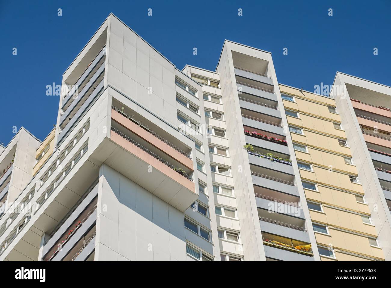 Wohnhochhaus ideal, Fritz-Erler-Allee 120, Gropiusstadt, Neukölln, Berlin, Deutschland, Wohnhochhaus Ideal, Deutschland Stockfoto