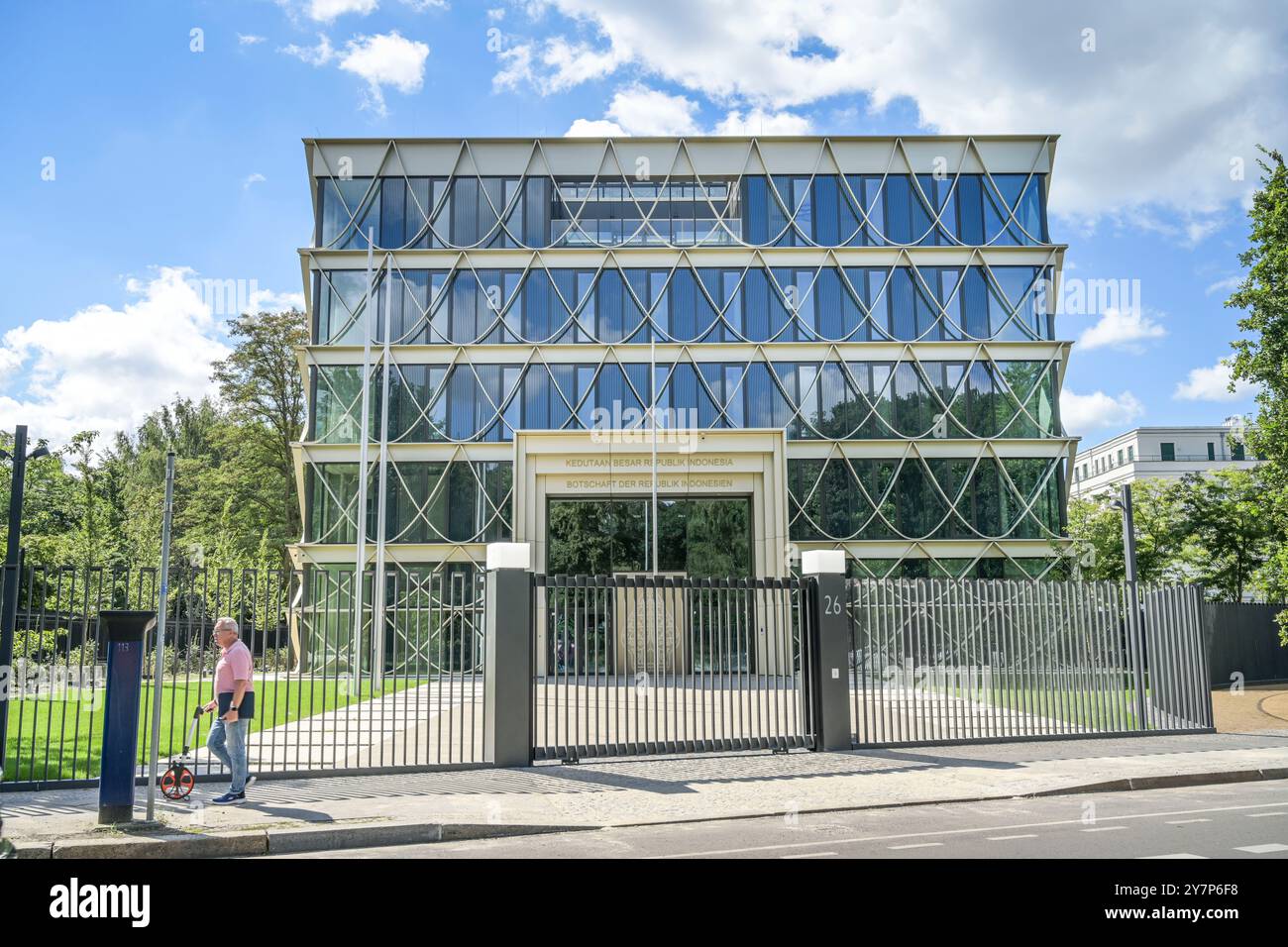 Botschaft der Republik Indonesien, Tiergartenstrasse, Tiergarten, Mitte, Berlin Botschaft Republik Indonesien, Tiergartenstraße, Berllin D Stockfoto