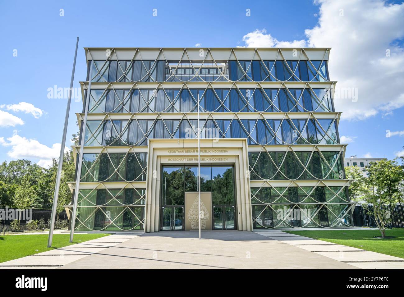 Botschaft der Republik Indonesien, Tiergartenstrasse, Tiergarten, Mitte, Berlin Botschaft Republik Indonesien, Tiergartenstraße, Berllin D Stockfoto