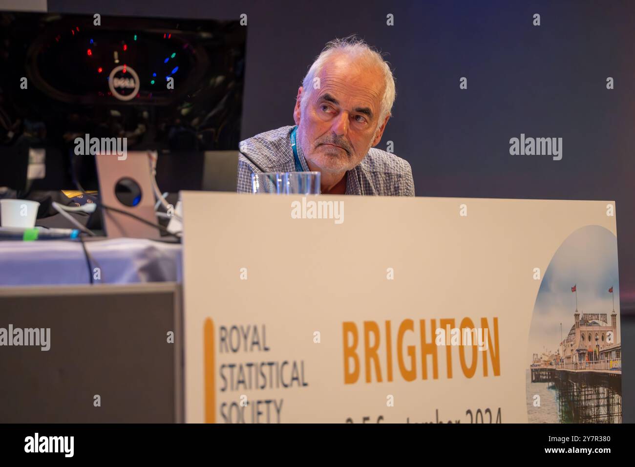 David Spiegelhalter auf der RSS-Konferenz 2024. Fotodatum: Mittwoch, 4. September 2024. Foto: Richard Gray/Alamy Stockfoto