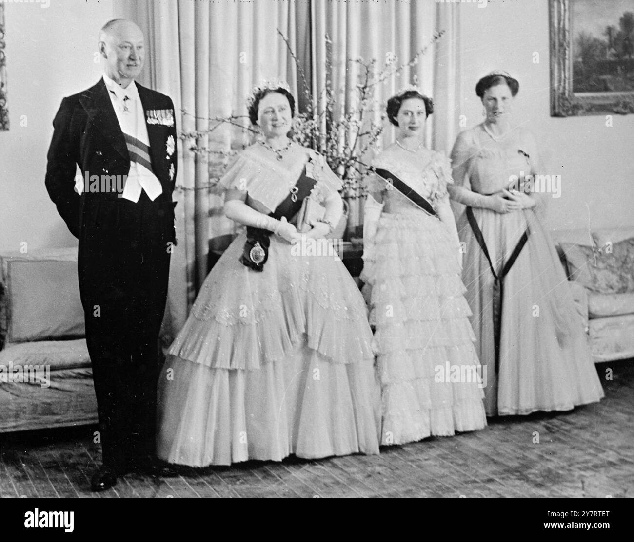 KENNEDY JOHN - KÖNIGIN MUTTER PRINZESSIN MARGARET - 53/06/03 Stockfoto