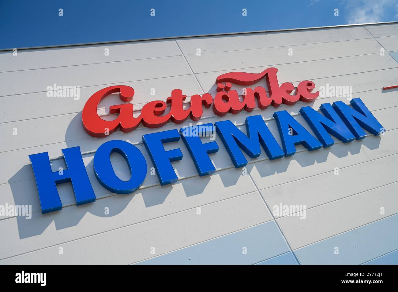 Logo Fa. Getränke Hoffmann, Berlin, Deutschland Stockfoto