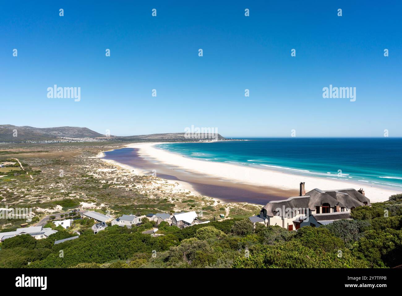 Noordhoek Beach, in der Nähe von Kapstadt, Kap-Halbinsel, Westkap, in Südafrika Stockfoto