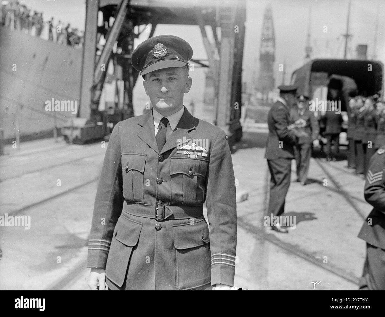 WING COMMANDER KINGSFORD SMITH - EIN NEFFE DES VERSTORBENEN SIR CHARLES KINGSFORD SMITHUNDATED Stockfoto