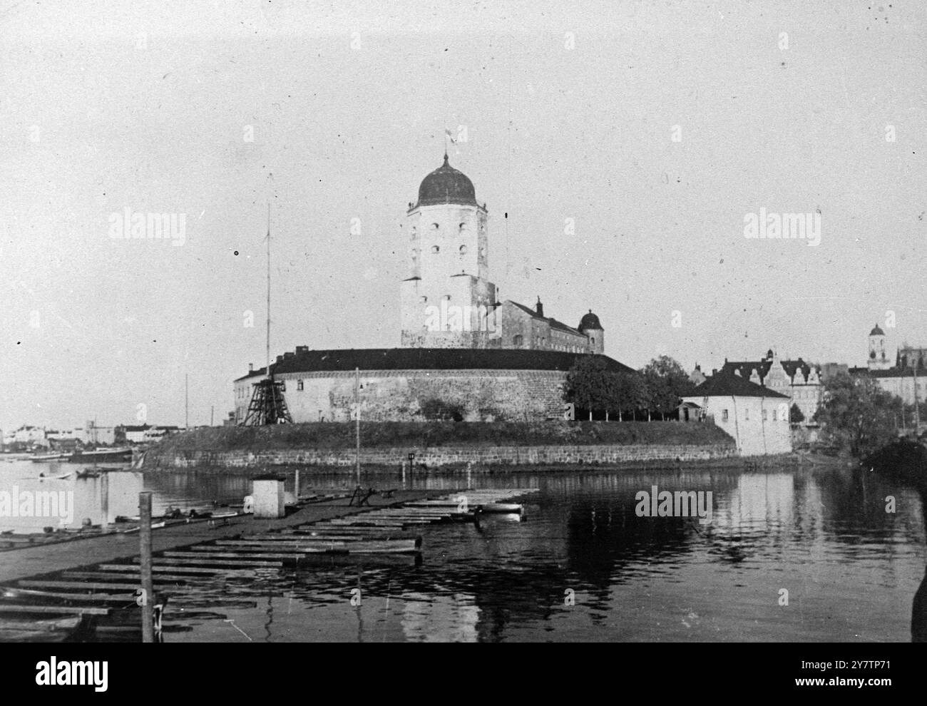 Fotoshows: Die alte Festung von Viipuri ( Virborg) Burg Vyborg 1930er Jahre Stockfoto