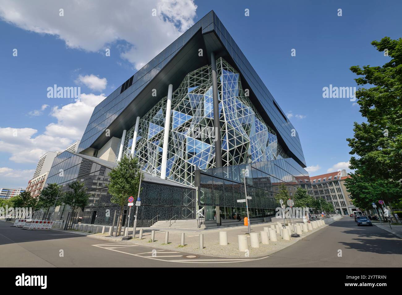 Neubau Springer-Verlag, Axel-Springer-Straße, Zimmerstraße, Kreuzberg, Friedrichshain-Kreuzberg, Berlin, Deutschland, Neubau Springer-Verlag, De Stockfoto