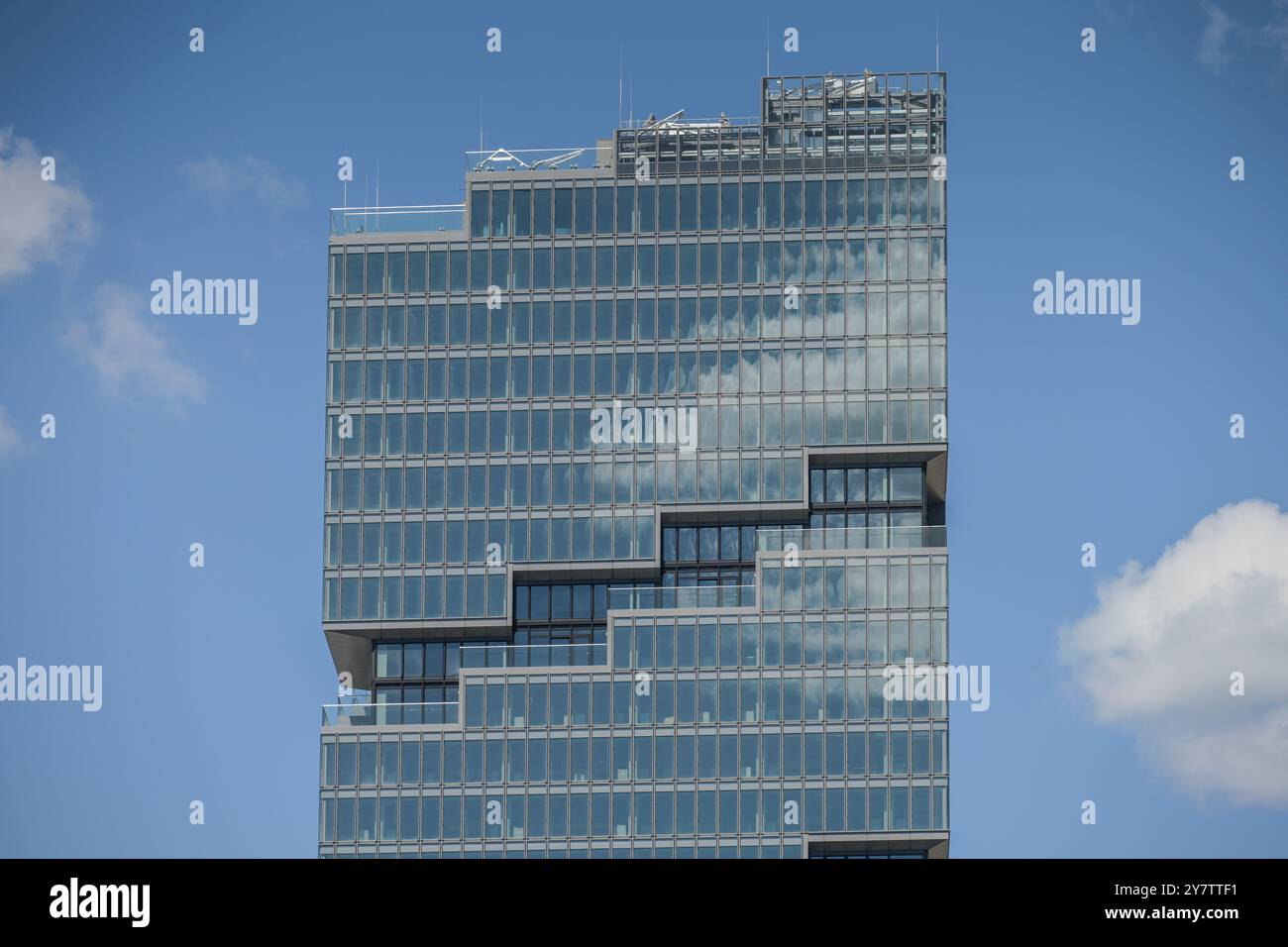 Edge East Side Tower, Amazon Tower, Tamara-Danz-Straße, Warschauer Straße, Friedrichshain, Berlin, Deutschland, Amazon Turm, Deutschland Stockfoto