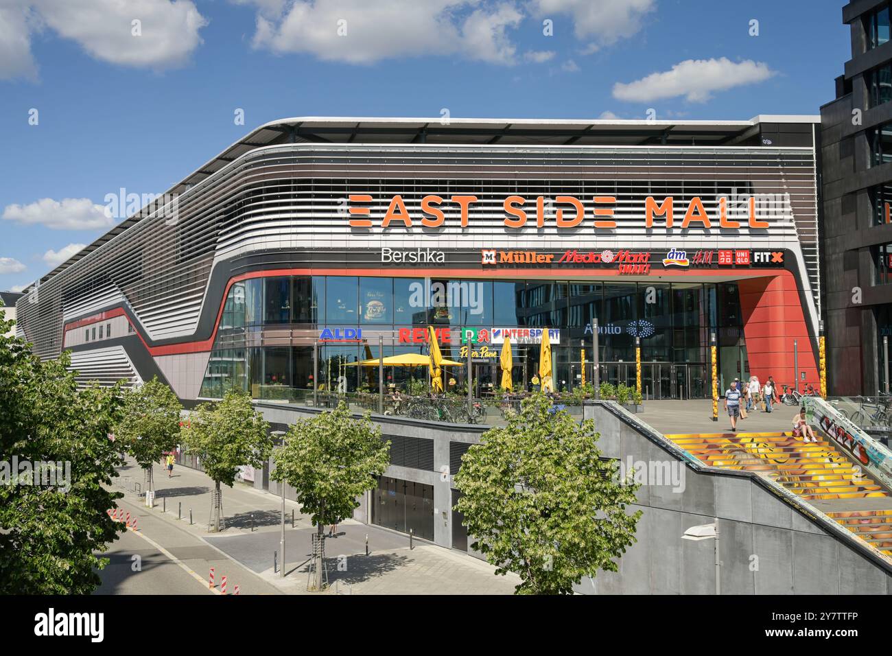 East Side Mall, Tamara-Danz-Straße, Friedrichshain, Berlin, Deutschland, Deutschland Stockfoto