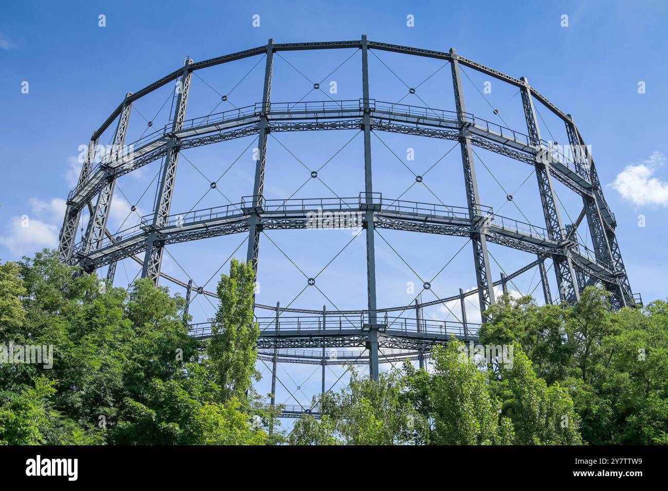 Alter Gasometer, Marienpark, Lankwitzer Straße, Mariendorf, Tempelhof-Schöneberg, Berlin, Alter Gasometer, Deutschland Stockfoto