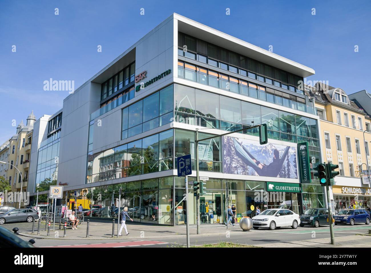 Globetrotter Niederlassung, Schlossstraße, Steglitz, Berlin, Deutschland, Globetrotter Filiale, Deutschland Stockfoto