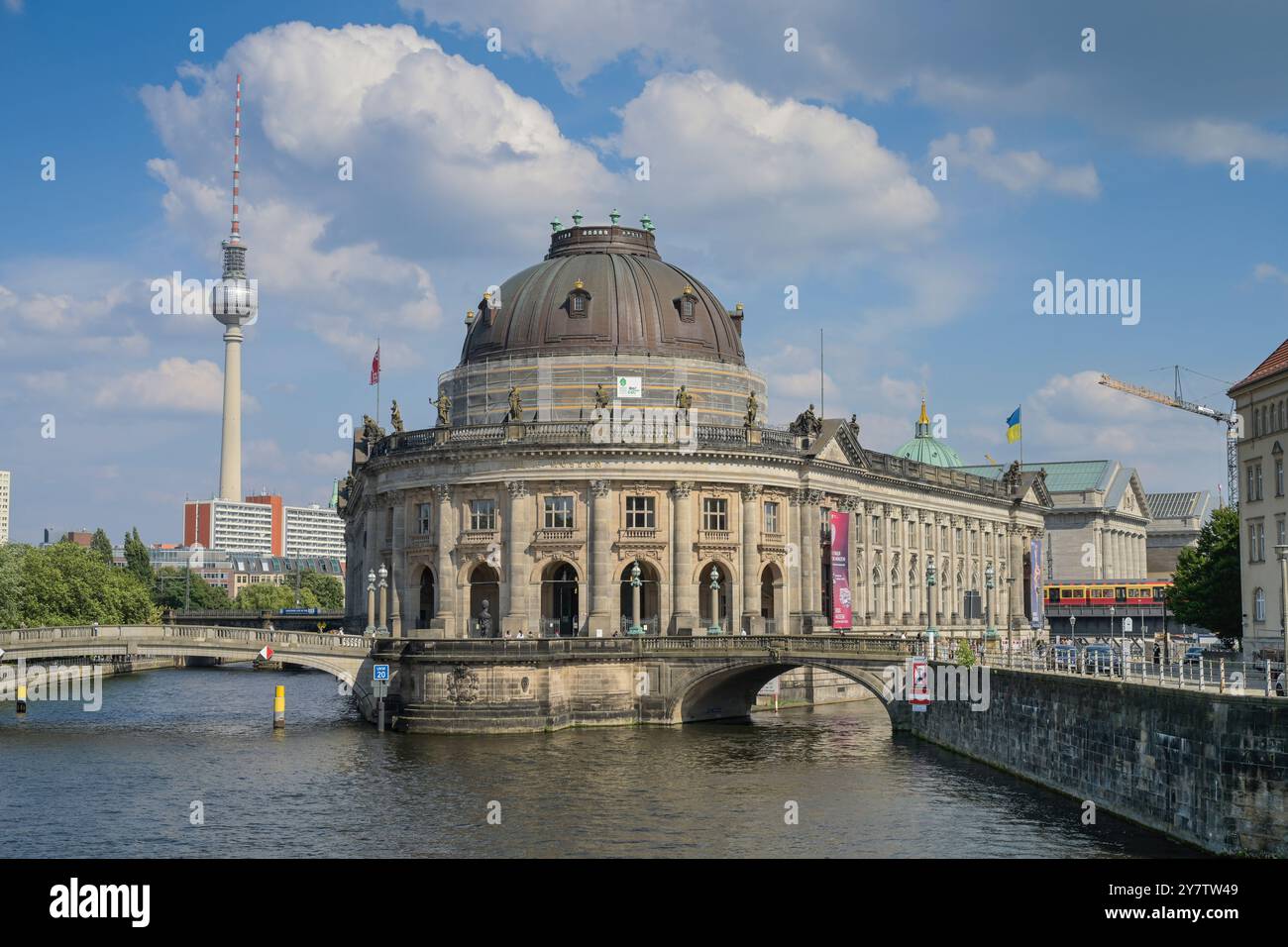 Bode Museum, Spree, Museumsinsel, Mitte, Berlin, Deutschland, Bodemuseum, Museumsinsel, Deutschland Stockfoto