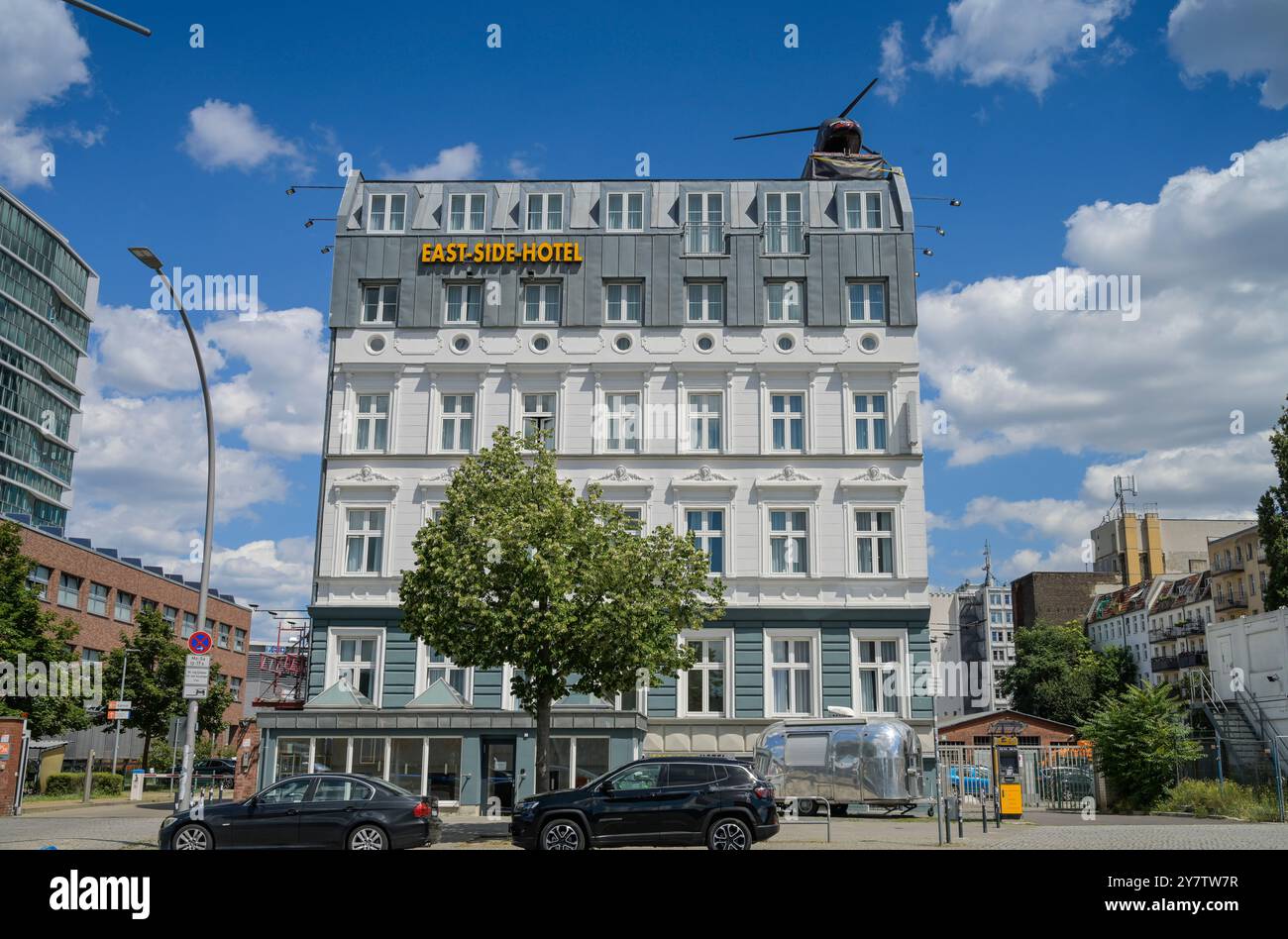 East Side Hotel, Mühlenstraße, Friedrichshain, Berlin, Deutschland, Deutschland Stockfoto