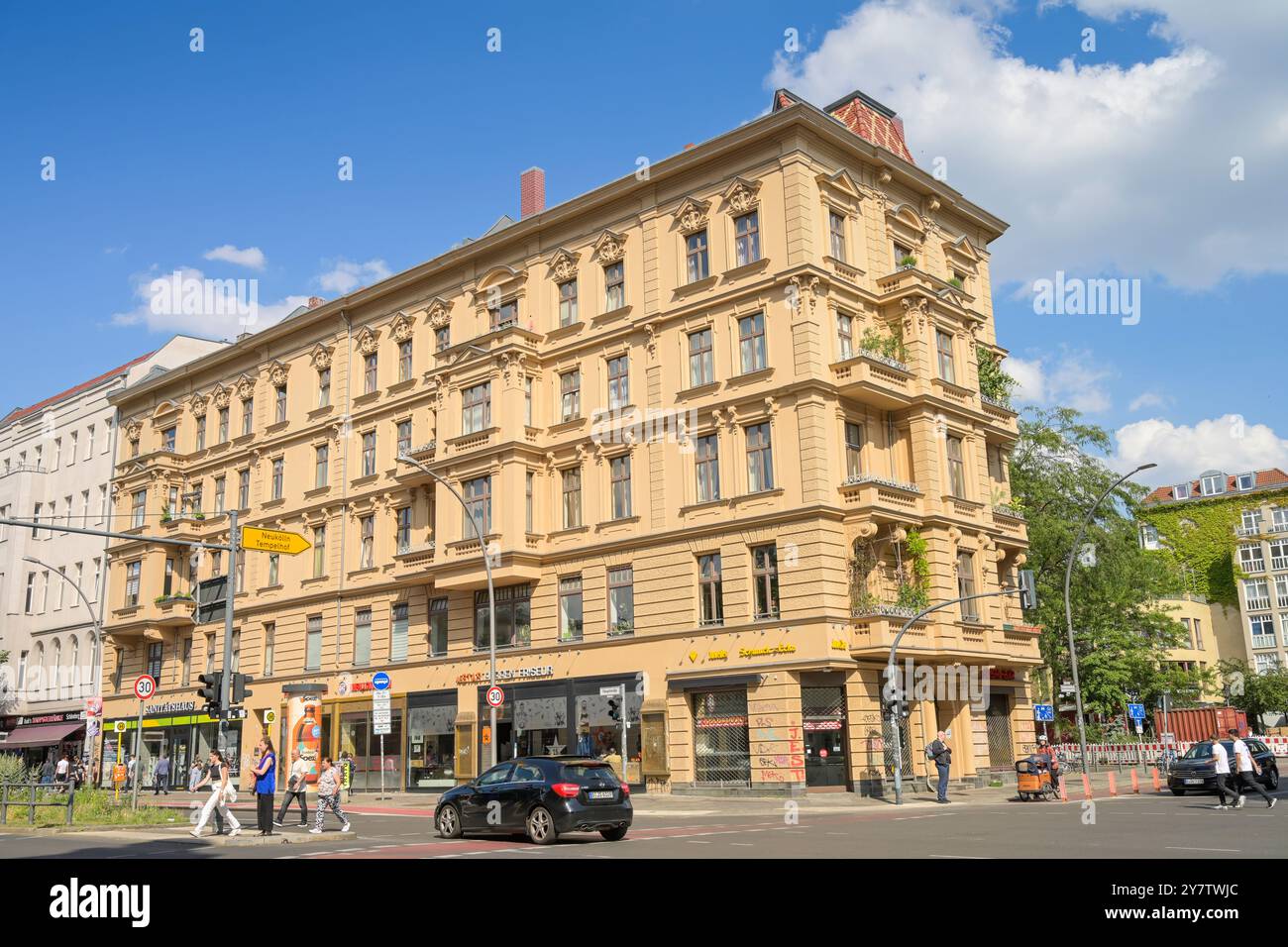 Altes Gebäude, Hauptstraße, Richard-von-Weizsäcker-Platz, Schöneberg, Tempelhof-Schöneberg, Berlin, Deutschland, Altbau, Deutschland Stockfoto