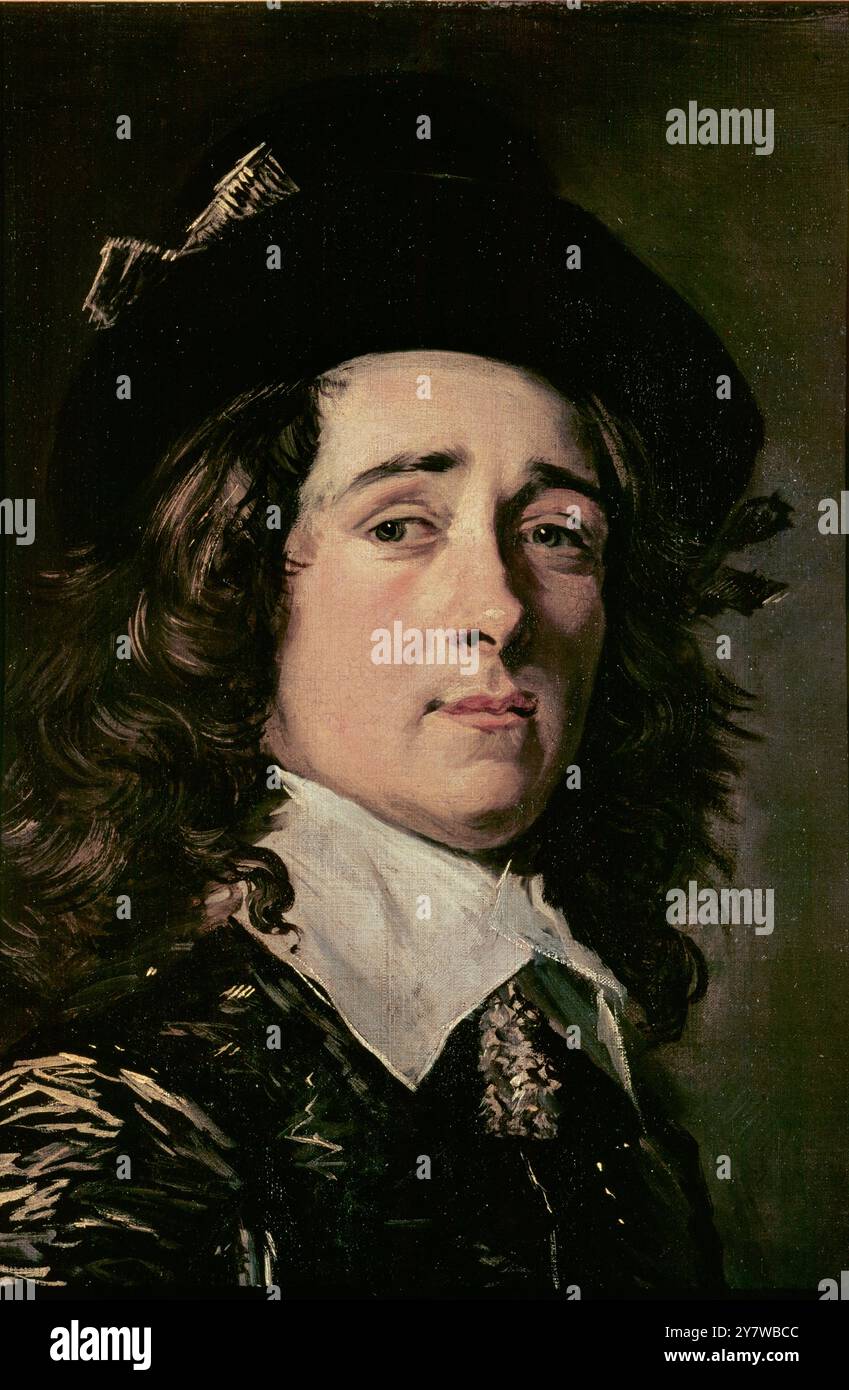 Jasper Schade van Westrum - 1645 (oberes Detail) von Franz Hals Prag, Narodni ©TopFoto Frans Hals (ca. 1580 (oder 82) - 26. August 1666) war ein niederländischer Maler im Goldenen Zeitalter der Niederlande. Als Porträtmaler, von einigen als zweitklassiger Rembrandt in Holland betrachtet, zeigte er außergewöhnliches Talent und Schnelligkeit in seiner Kunst. Stockfoto