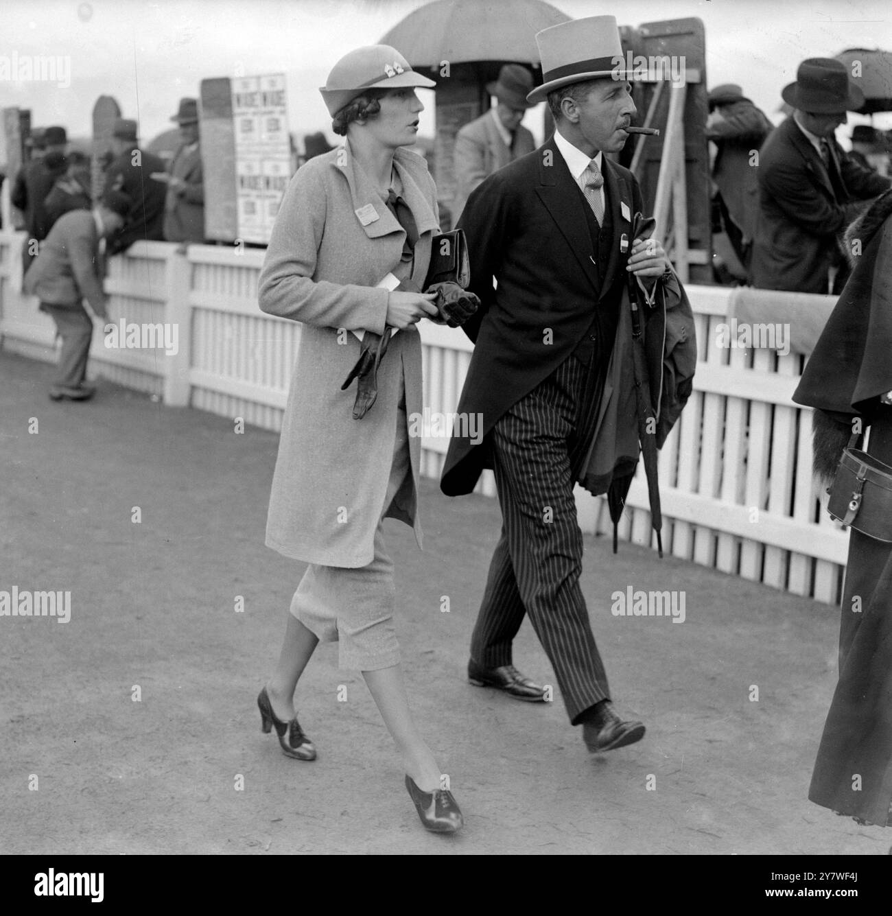 Royal Ascot Race Meeting , 1 . Tag . Lord und Lady Willoughby de Broken. 1935 Stockfoto