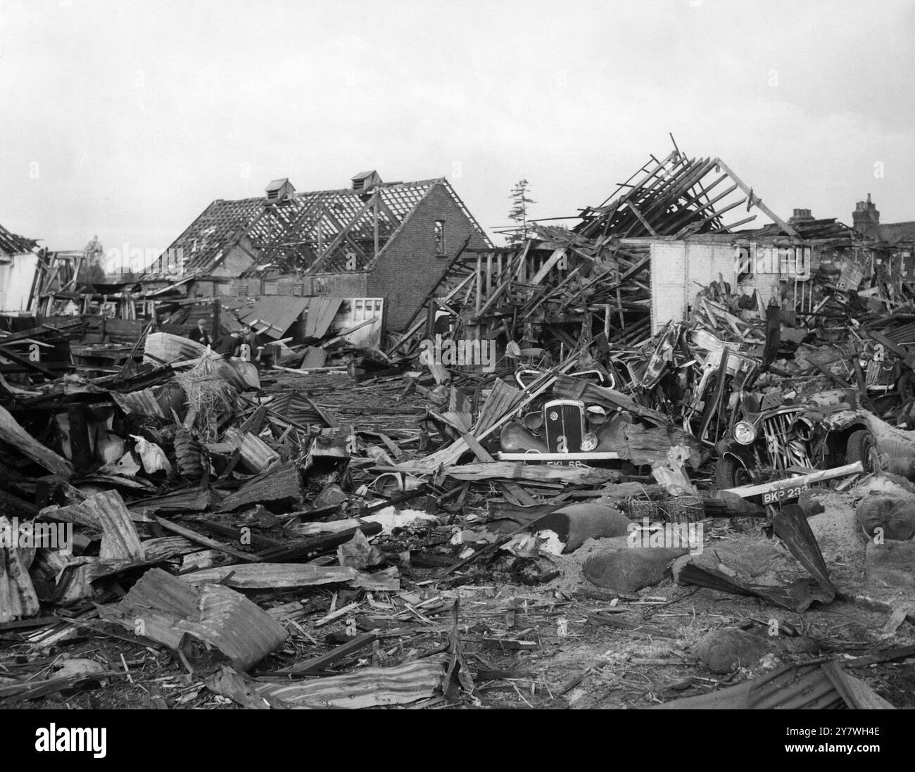 Sidcup wurde während der Schlacht um Großbritannien bombardiert . August/September 1940 Schlacht von Großbritannien Stockfoto