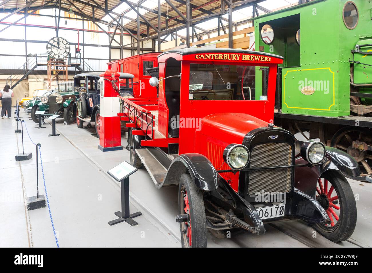Canterbury Brewery Chevy Truck in Hall of Wheels, Ferrymead Heritage Park, Ferrymead, Christchurch (Ōtautahi), Canterbury, Neuseeland Stockfoto
