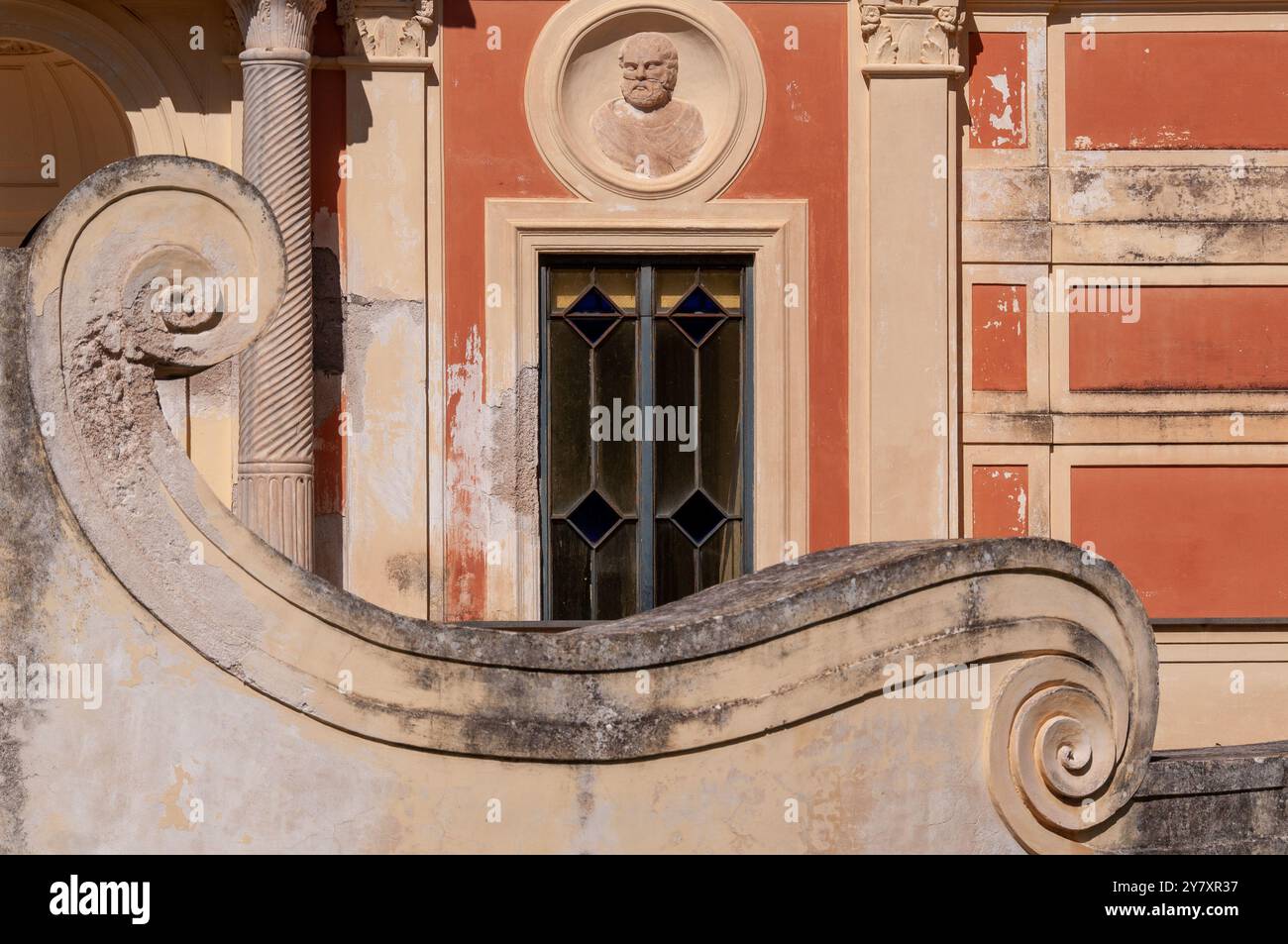 Park am Meer der Villa Favorita in Ercolano - Neapel Stockfoto