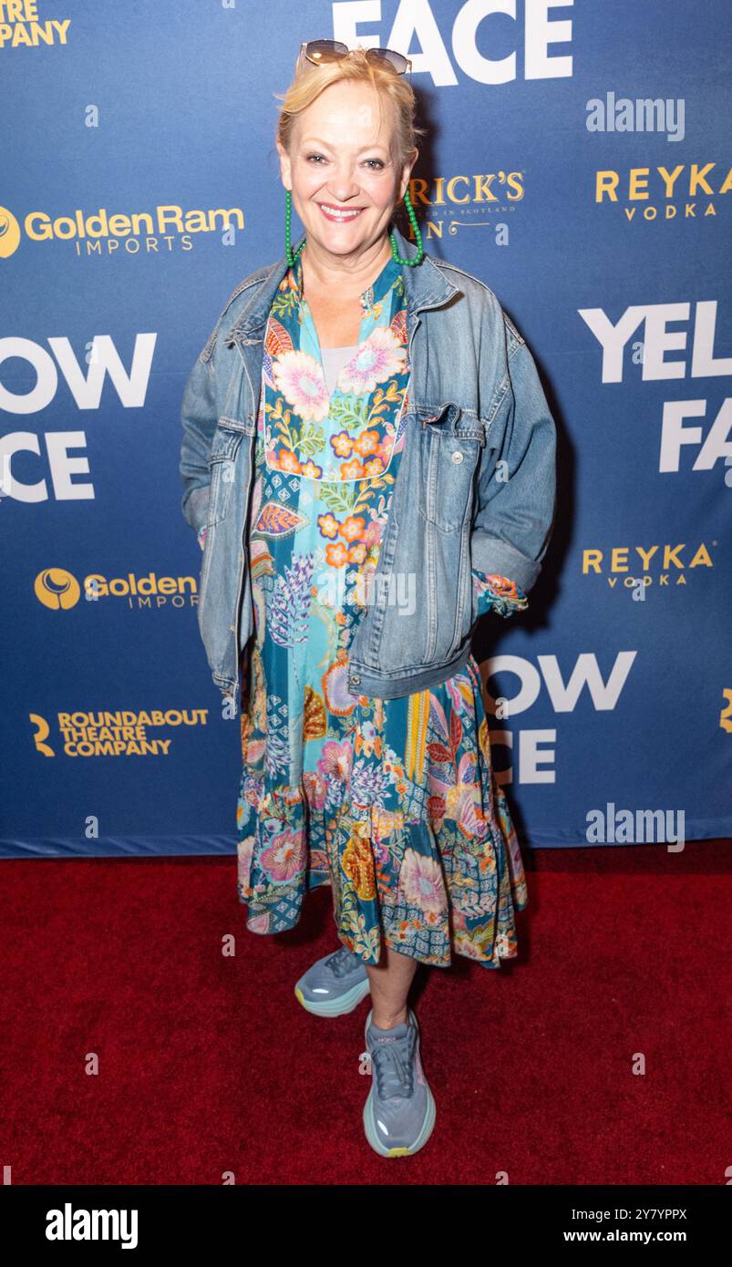 New York, NY, USA, 1. Oktober 2024: Maria Friedman nimmt am 1. Oktober 2024 am Todd Haimes Theatre in New York an der Eröffnungsnacht für „Yellow Face“ der Roundabout Theatre Company Teil. Quelle: Lev Radin/Alamy Live News Stockfoto