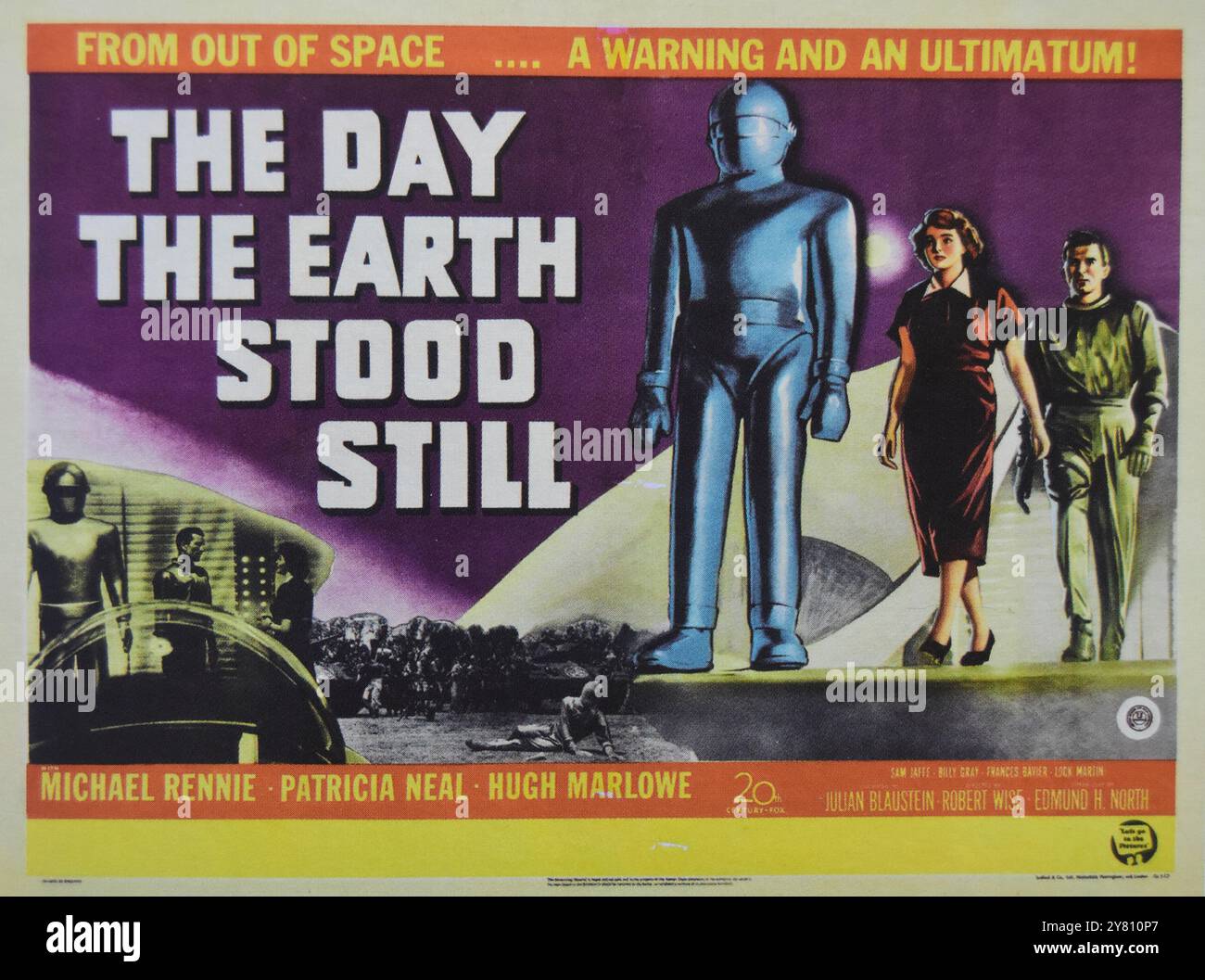 Der Tag, an dem die Erde still stand, 1951. US-amerikanischer Science-Fiction-Film von Robert Wise. Mit Michael Rennie, Patricia Neal Und Hugh Marlowe. Stockfoto