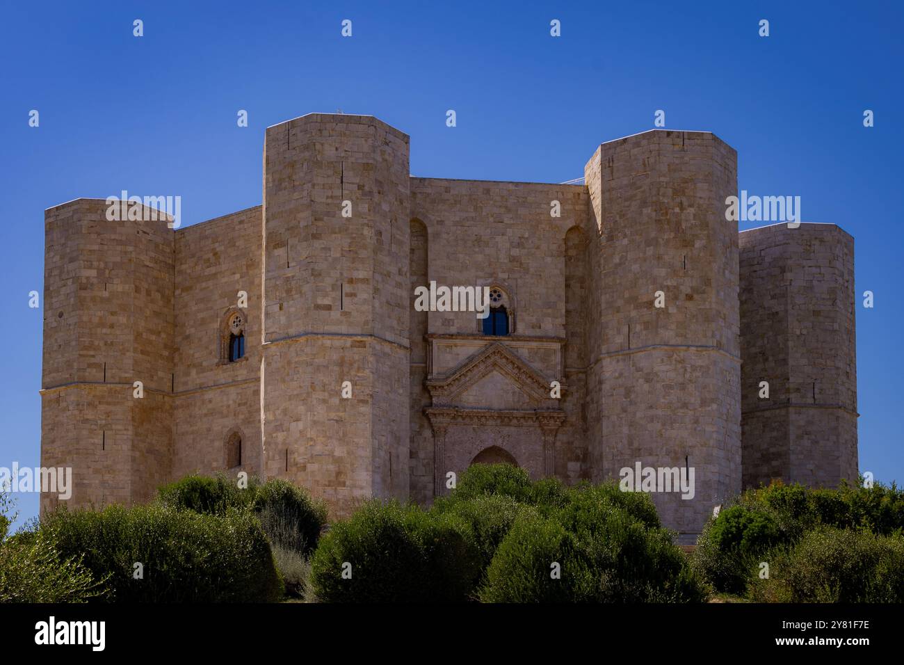 Castel del Monte, die schwerste achteckige Festung des Kaisers Friedrich II Stockfoto