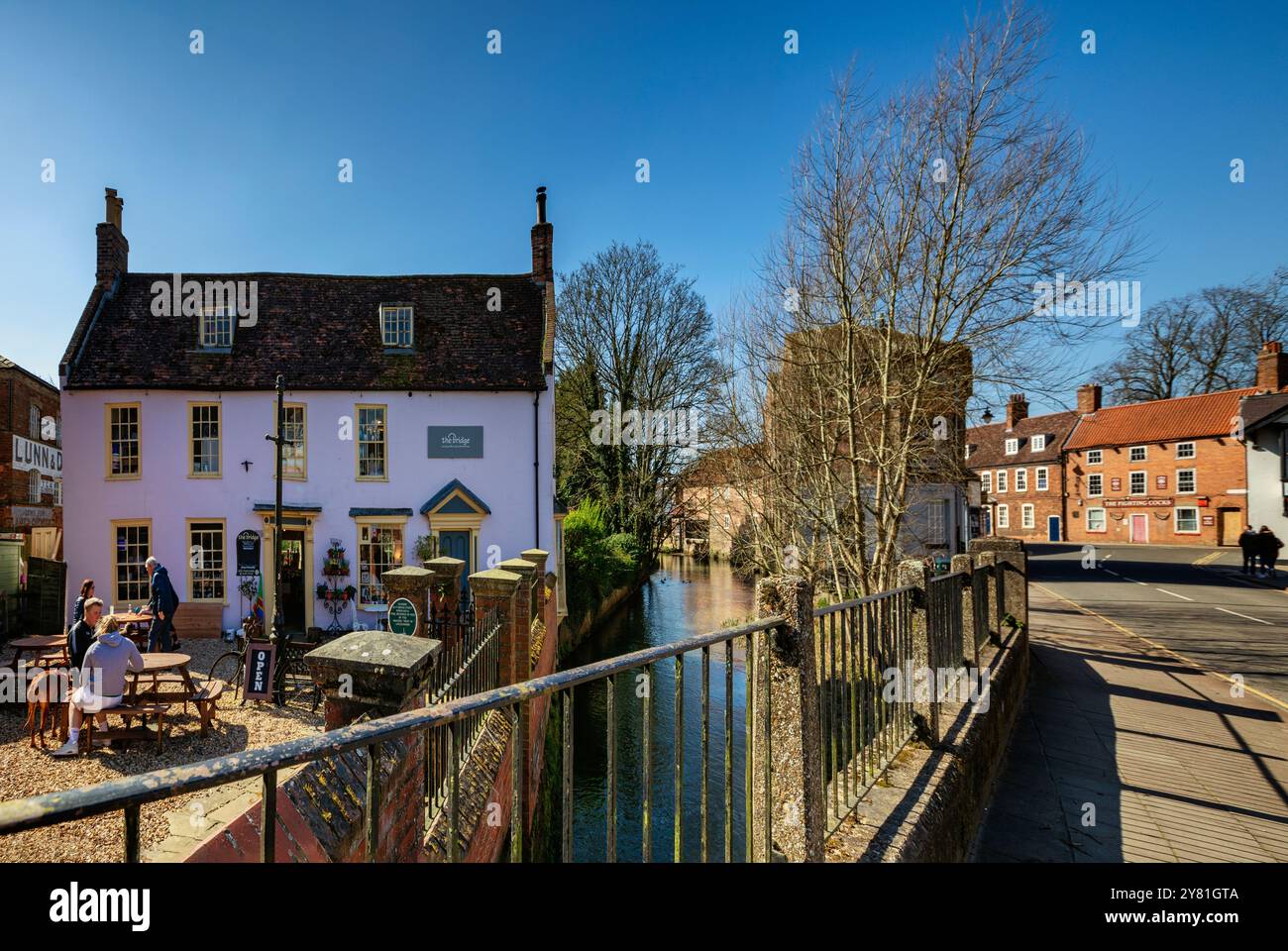 Horncastle, eine Marktstadt in Lincolnshire, England. Stockfoto