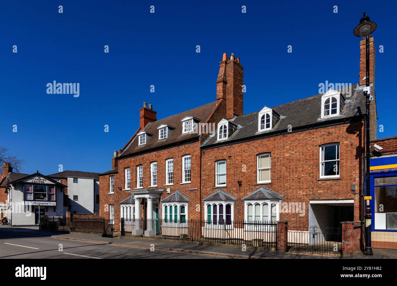 Horncastle, eine Marktstadt in Lincolnshire, England. Stockfoto