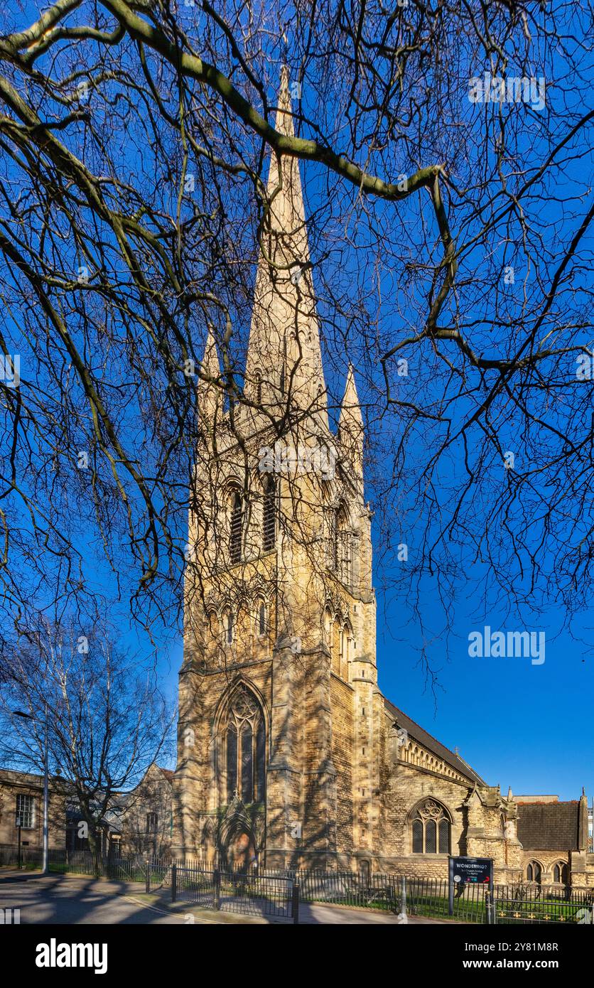 Lincoln, eine Stadt in den East Midlands, bekannt für die mittelalterliche Lincoln Cathedral. Stockfoto