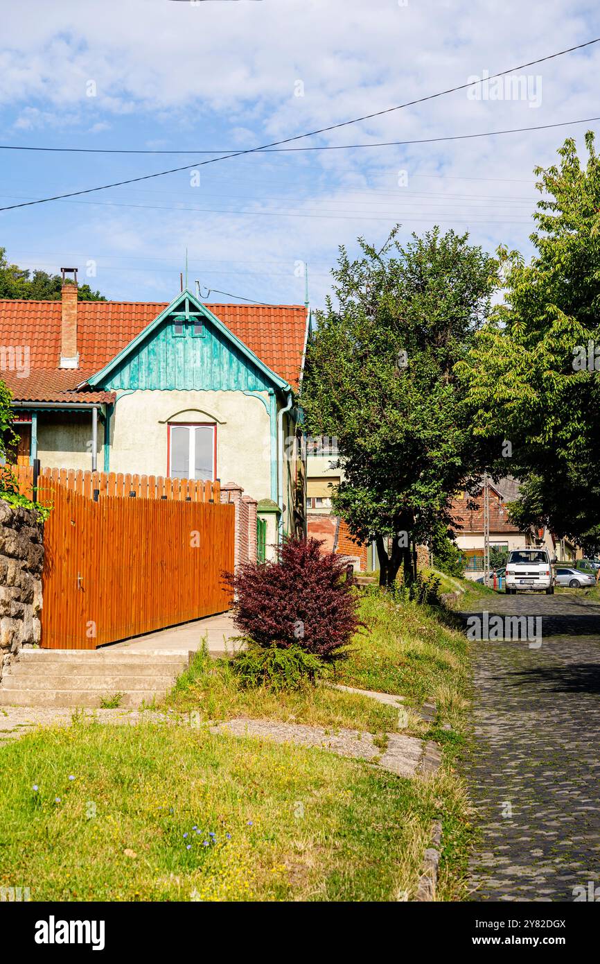 Nagymaros Landschaft, Donauknie, Ungarn Stockfoto