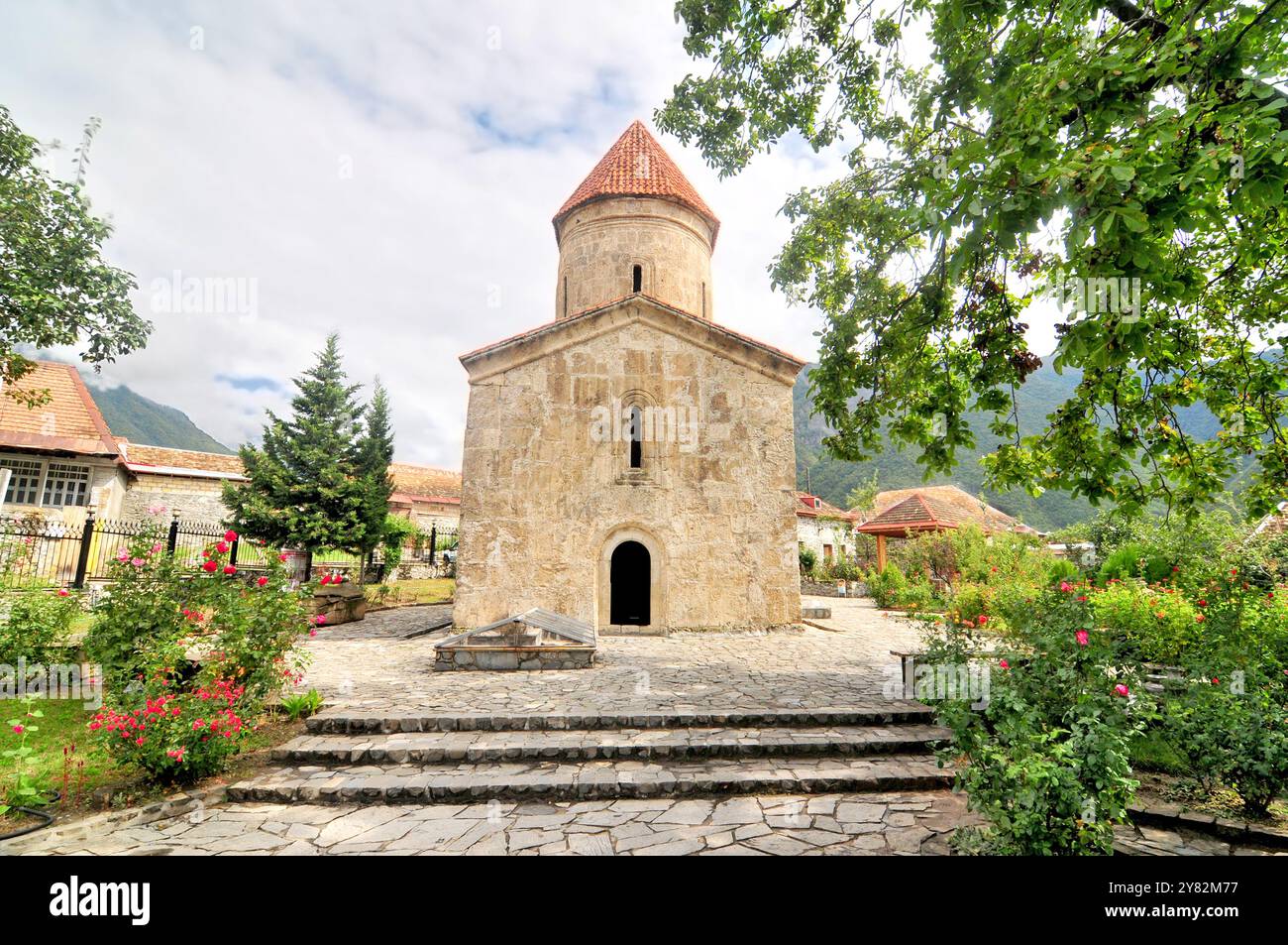 Christliche Kirche der heiligen Elishe im Dorf Kish, Aserbaidschan Stockfoto