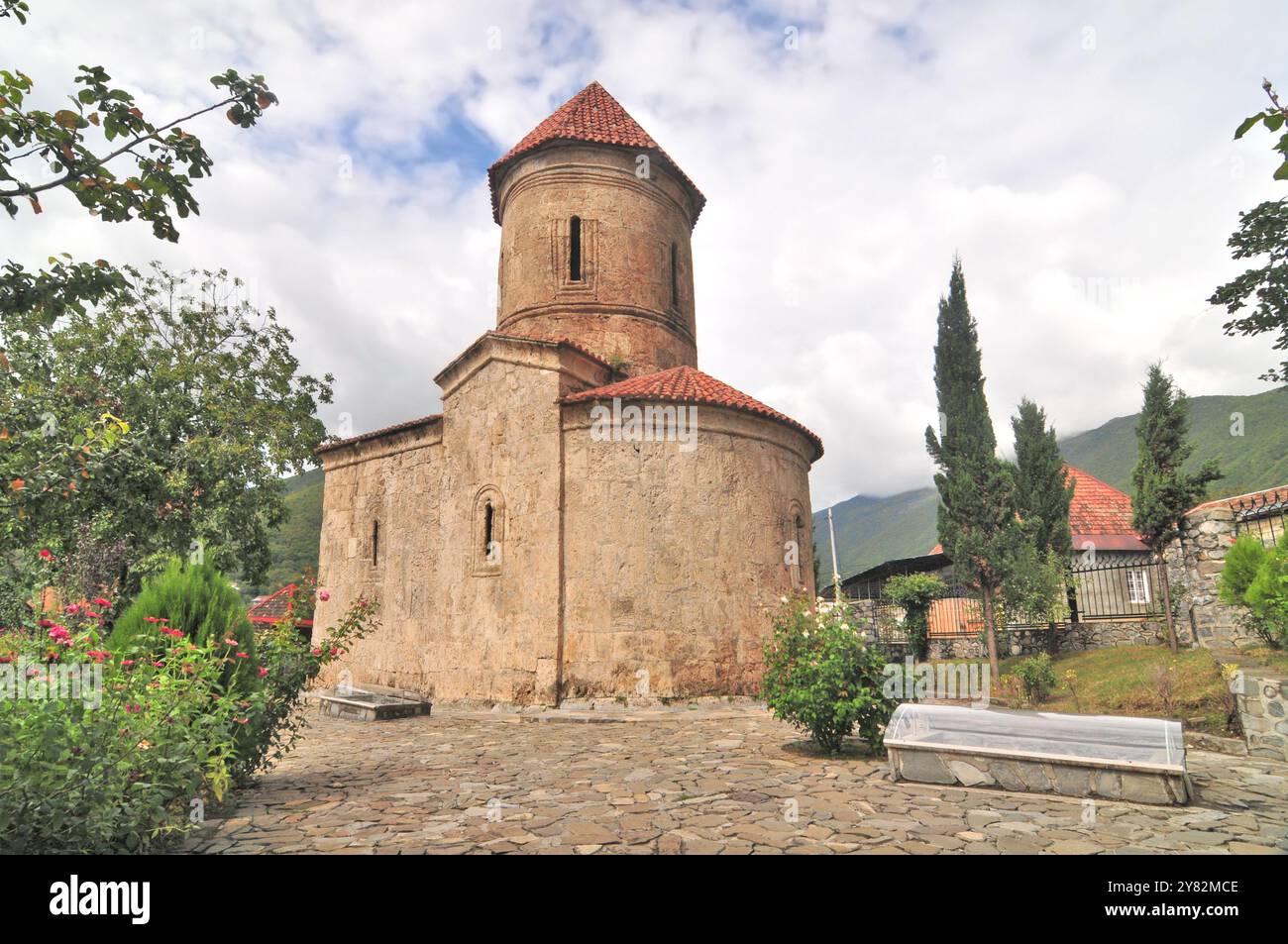 Christliche Kirche der heiligen Elishe im Dorf Kish, Aserbaidschan Stockfoto